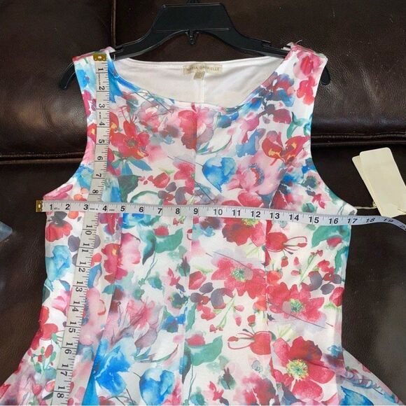 Nwt Maria Gabrielle dress women’s size medium a-line floral sleeveless new - Picture 5 of 9